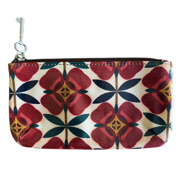 Fossil keyper pouch floral with fossil key - Picture 1 of 4